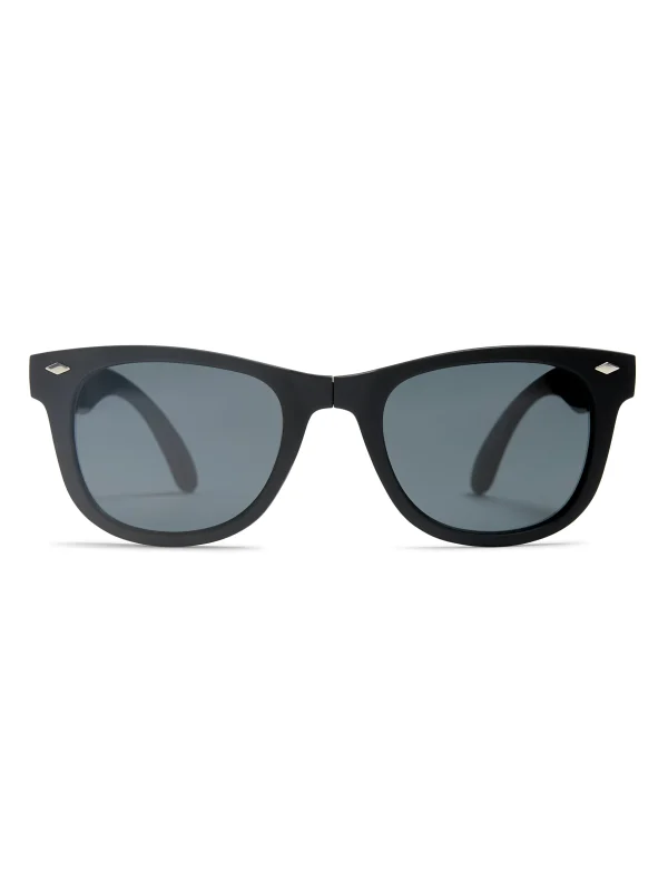 All Day Foldable Sunglasses - Rubberized Black