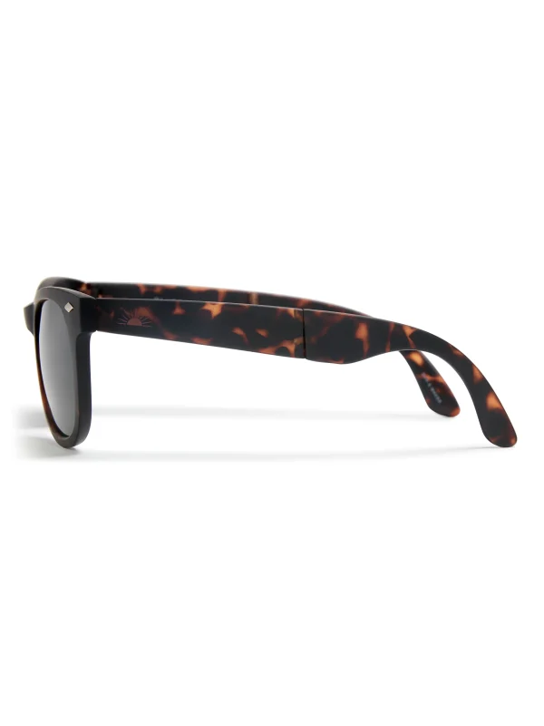 All Day Foldable Sunglasses - Rubberized Tortoise