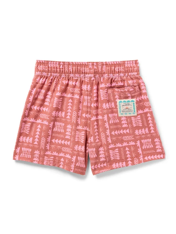 Anna Kahalekulu Kids Beacon Trunk - Red Naupaka Block