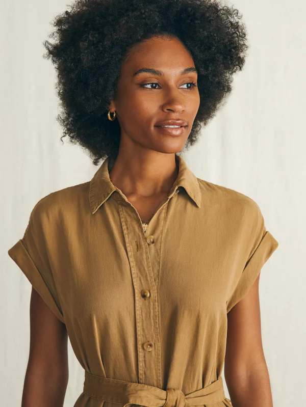 Arlie Shirtdress - Antique Bronze