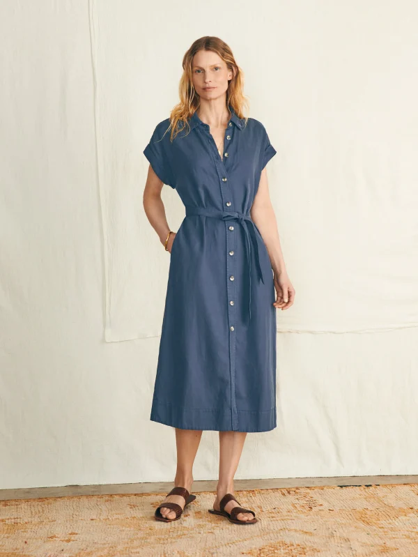 Arlie Shirtdress - Navy Blazer