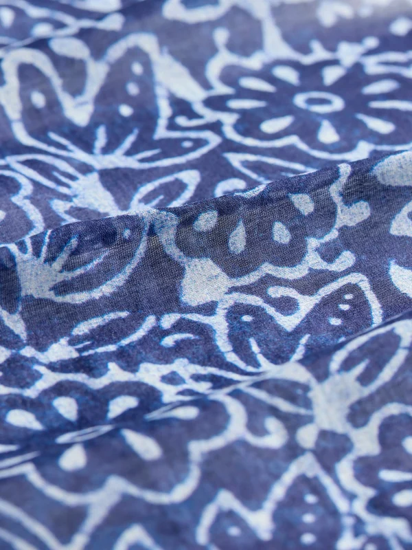 Batik Diamond Bandana - Indigo