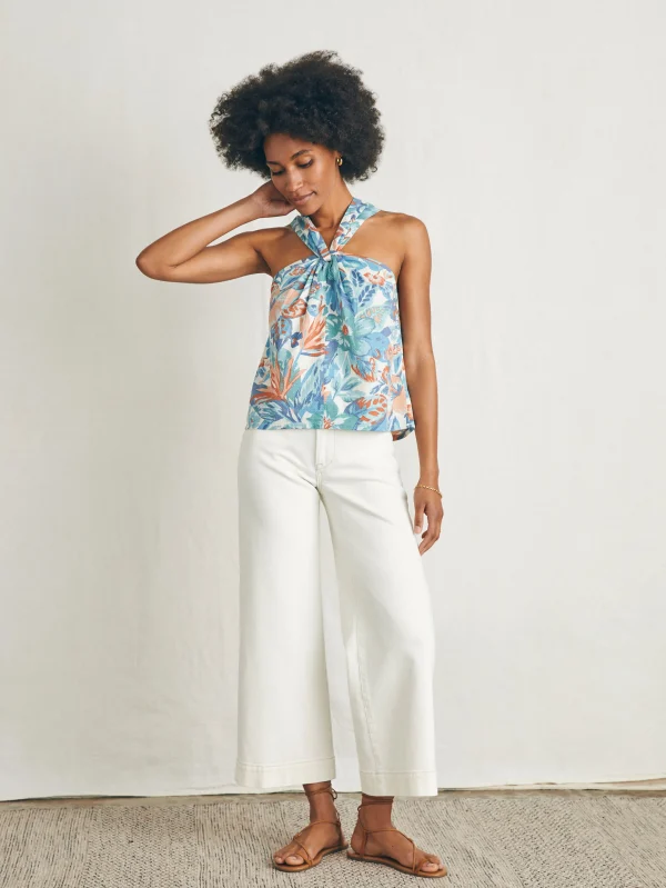 Bay Twist Top - Paradise Blossom Floral