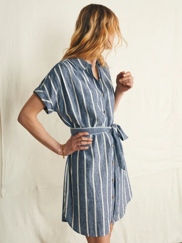 Breeze Shirtdress - Coastal Crisp Stripe