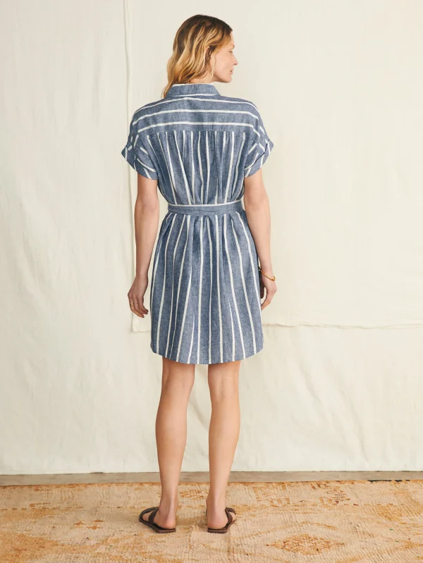 Breeze Shirtdress - Coastal Crisp Stripe