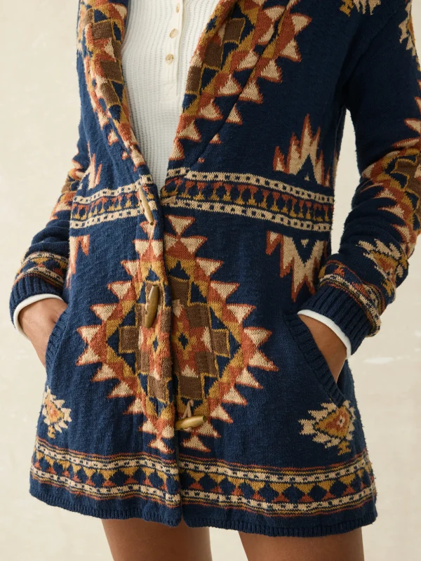 B.YELLOWTAIL Lodge Cardigan - Wolf Mountain