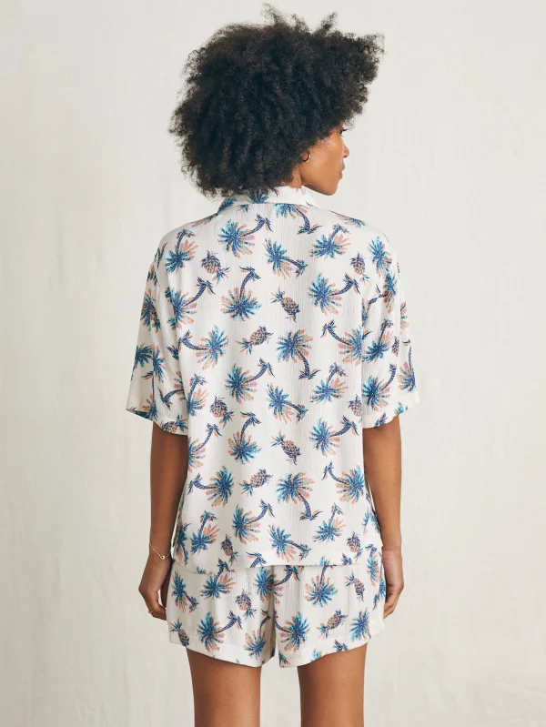 Cabana Camp Shirt - Pineapple Palm