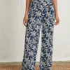 Cabana Pant - Navy Canopy Floral