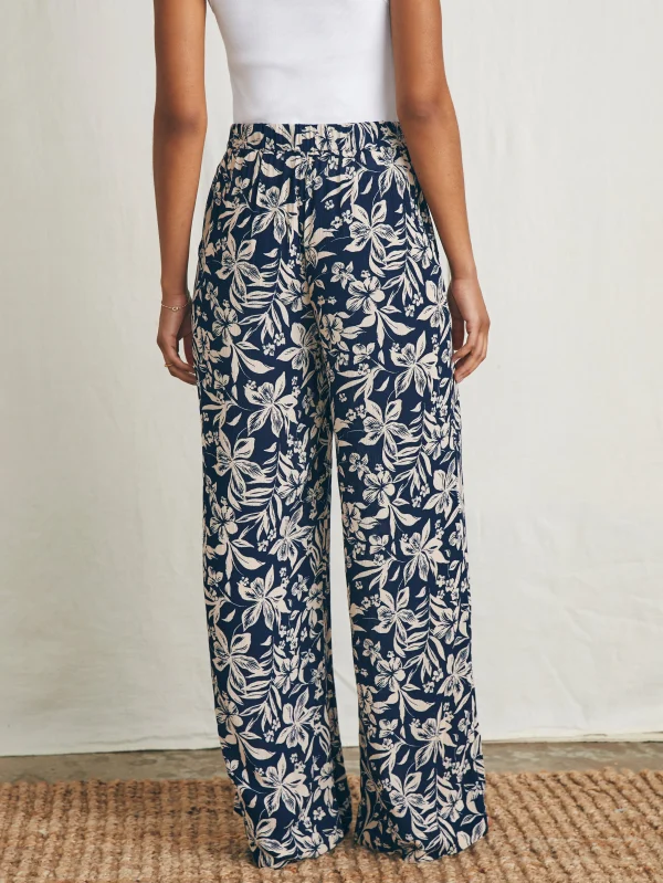 Cabana Pant - Navy Canopy Floral