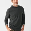 Cloud Cotton Reversible Hoodie - Charcoal Heather Light Grey Heather