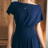 Coast To Coast Midi Dress - Navy