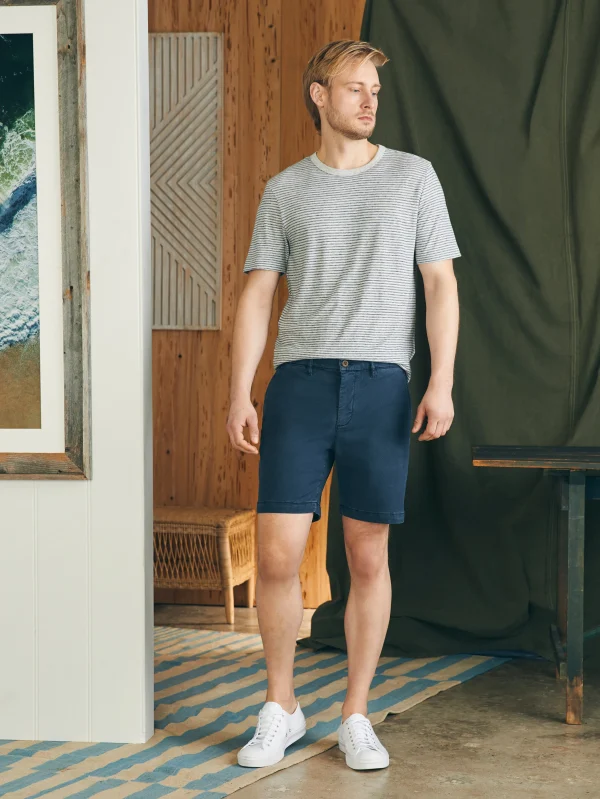 Coastline Stretch Chino Short (8" Inseam) - Blue Nights