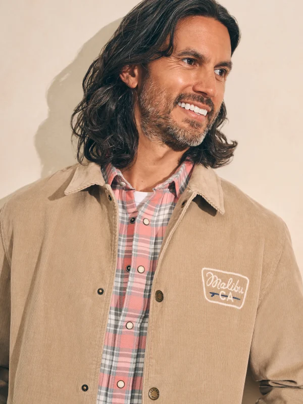 Corduroy Coaches Jacket - Pebble Beach