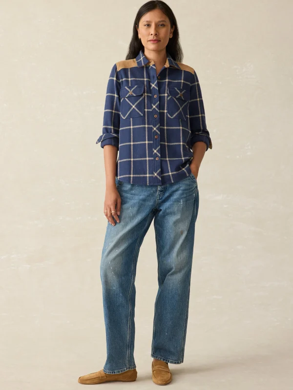 Daly Shirt - Navy Olivia Plaid