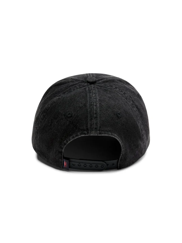 Denim Baseball Hat - Washed Black