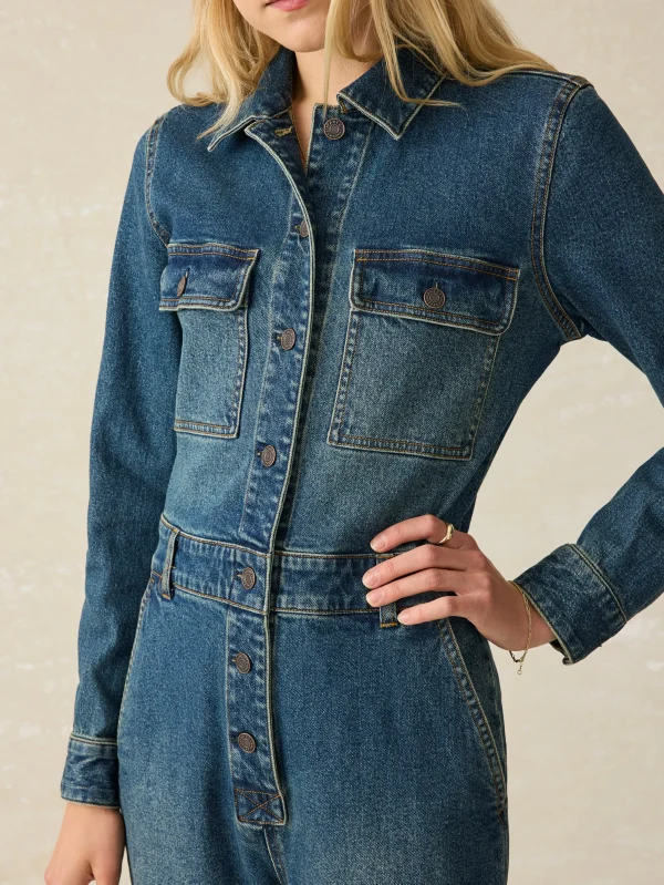 Denim Michelle Jumpsuit - Night Lagoon Wash