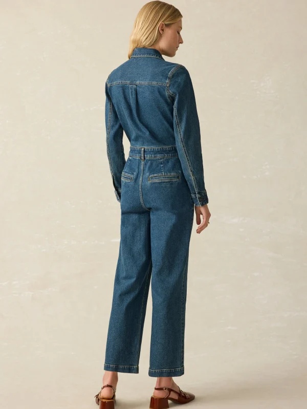 Denim Michelle Jumpsuit - Night Lagoon Wash