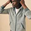 Double Knit Zip Hoodie - Light Carbon Heather