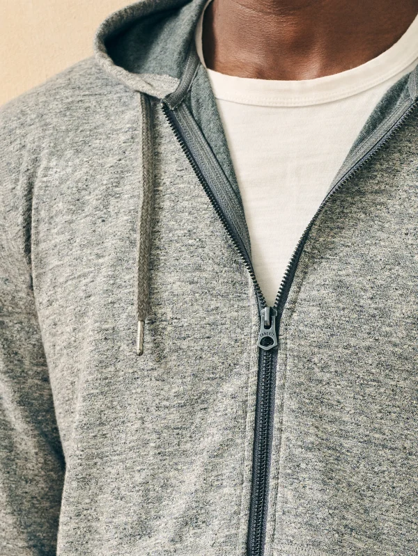 Double Knit Zip Hoodie - Light Carbon Heather