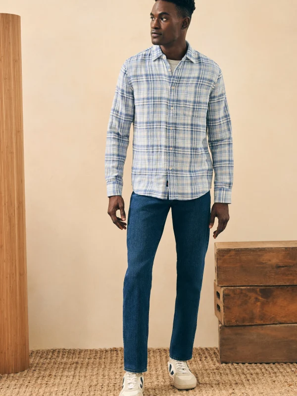 Doublecloth Shirt - Ocean Glacier Plaid