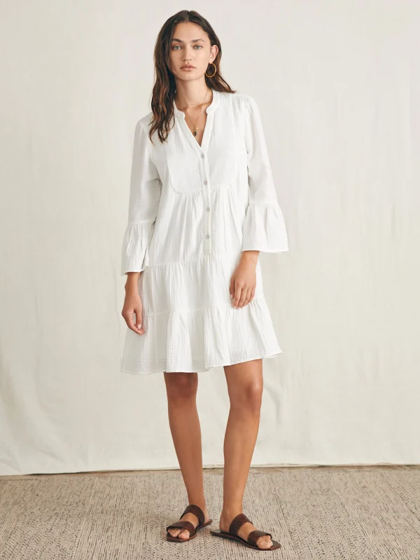 Dream Cotton Gauze Kasey Dress - White