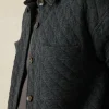 Epic Quilted Fleece Shirt Jacket - Black Heather