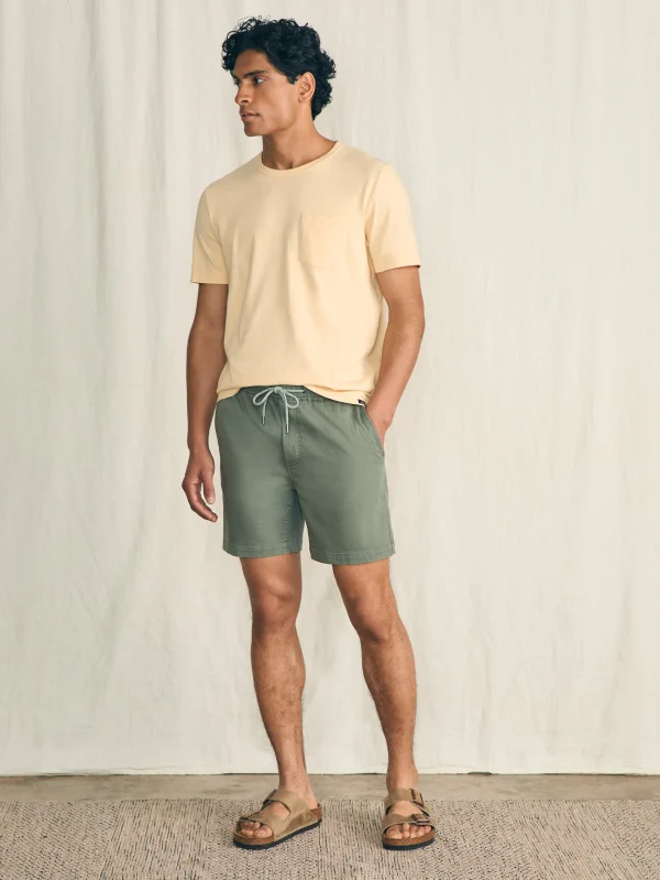 Essential Drawstring Short (6.5" Inseam) - Spring Olive