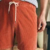 Essential Italian Knit Cord Short (6" Inseam) - Coastal Orange