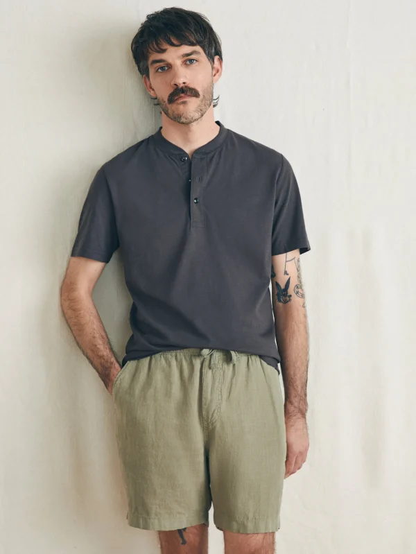 Essential Linen Short (6.5" Inseam) - Canyon Olive