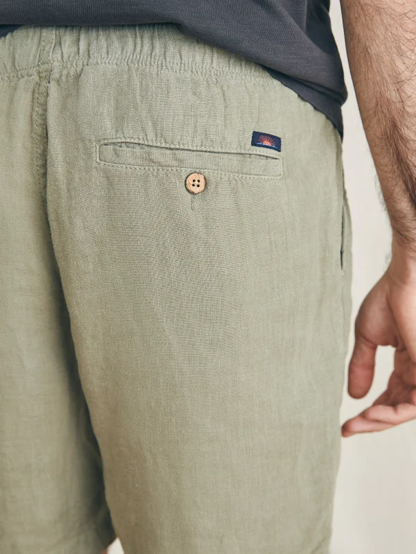 Essential Linen Short (6.5" Inseam) - Canyon Olive