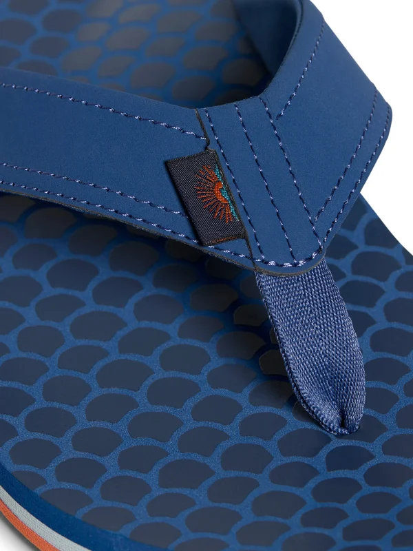 Faherty X REEF Eva Flip Flop - Navy Fishscale