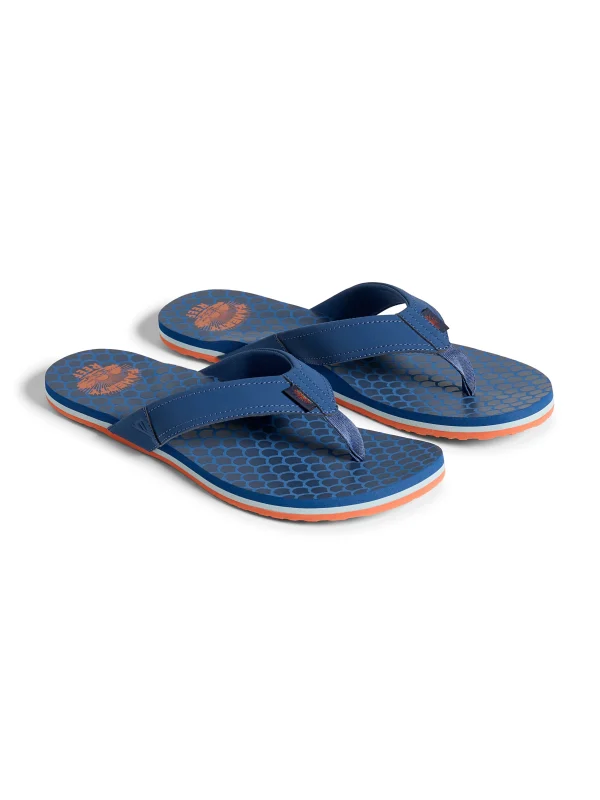 Faherty X REEF Eva Flip Flop - Navy Fishscale