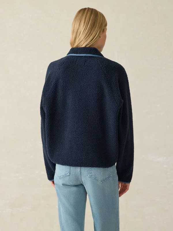 Fireside Fleece Popover - Dark Sapphire