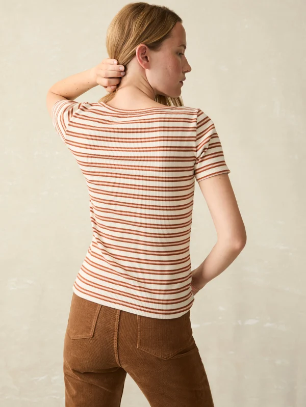 Freestyle Rib Knit Tee - Toulouse Stripe