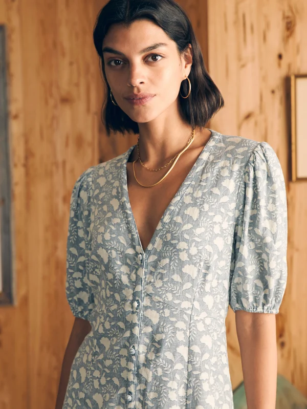 Havana Dress - Indigo Echo Floral