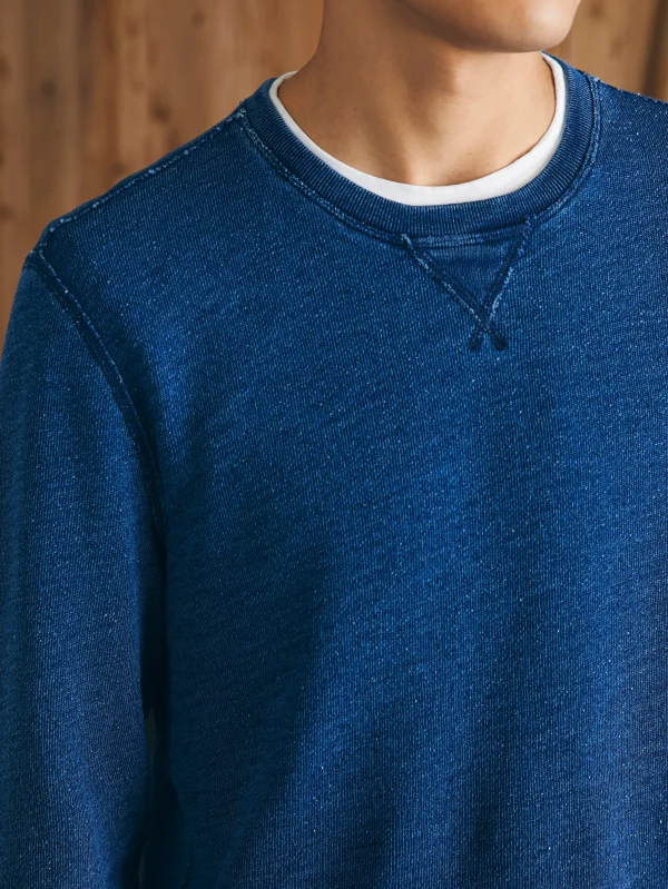 Indigo Crewneck - Midnight Indigo Wash