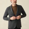 Inlet Knit Blazer - Black Sky Melange