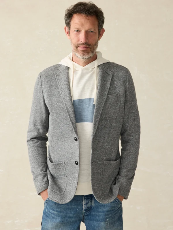 Inlet Knit Blazer - Heather Grey