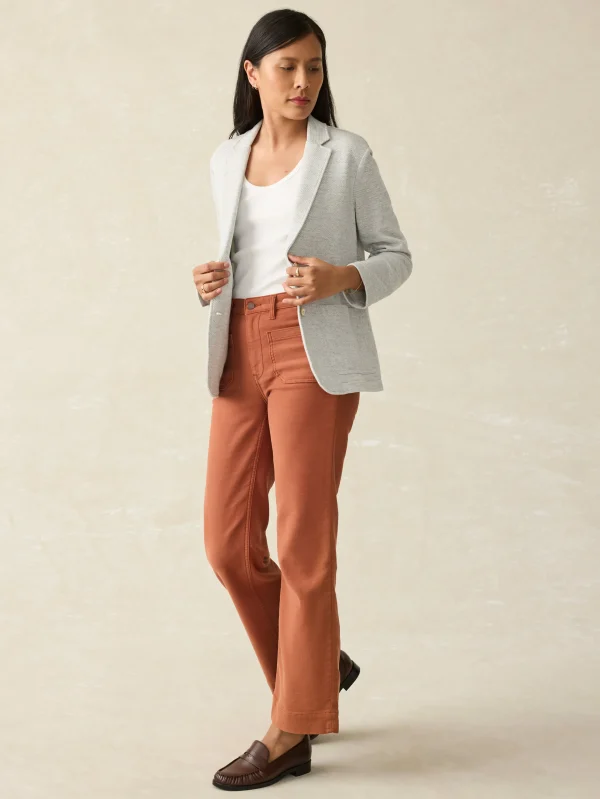 Inlet Knit Blazer - Heather Grey