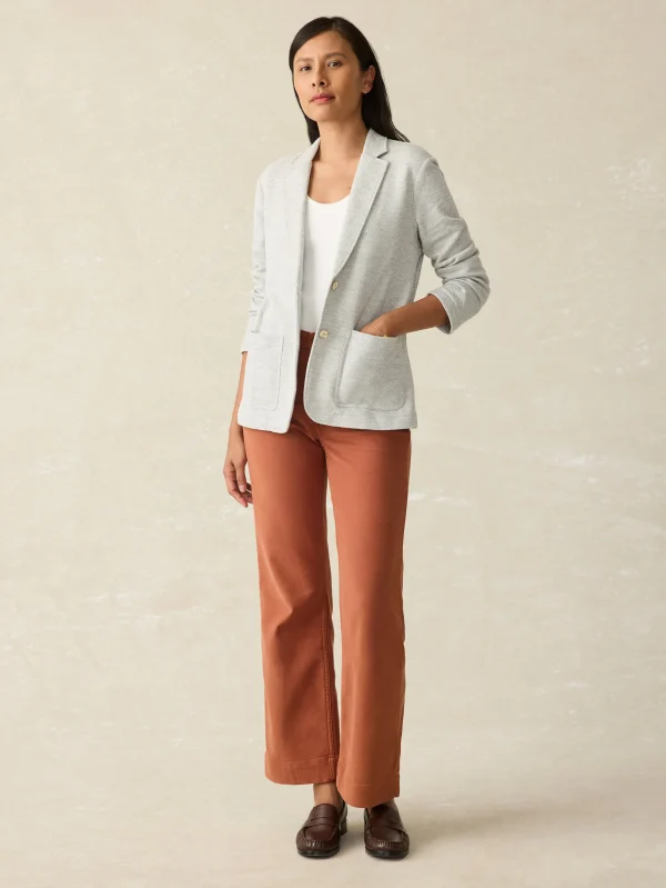 Inlet Knit Blazer - Heather Grey