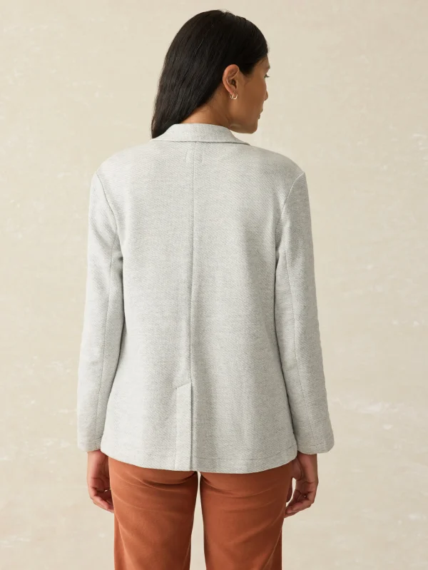 Inlet Knit Blazer - Heather Grey