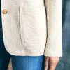 Inlet Knit Blazer - Light Oatmeal Melange