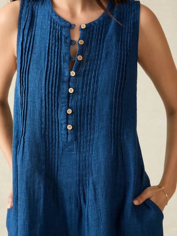 Isha Basketweave Dress - Indigo