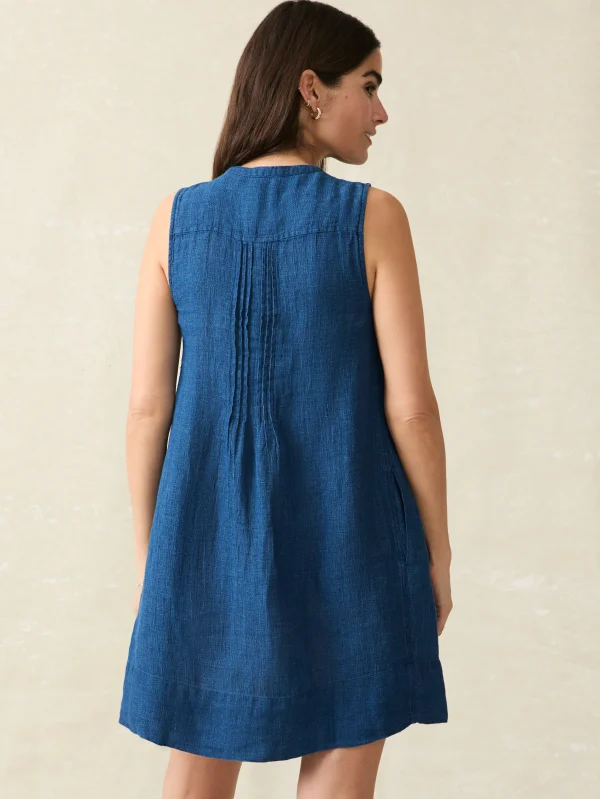 Isha Basketweave Dress - Indigo