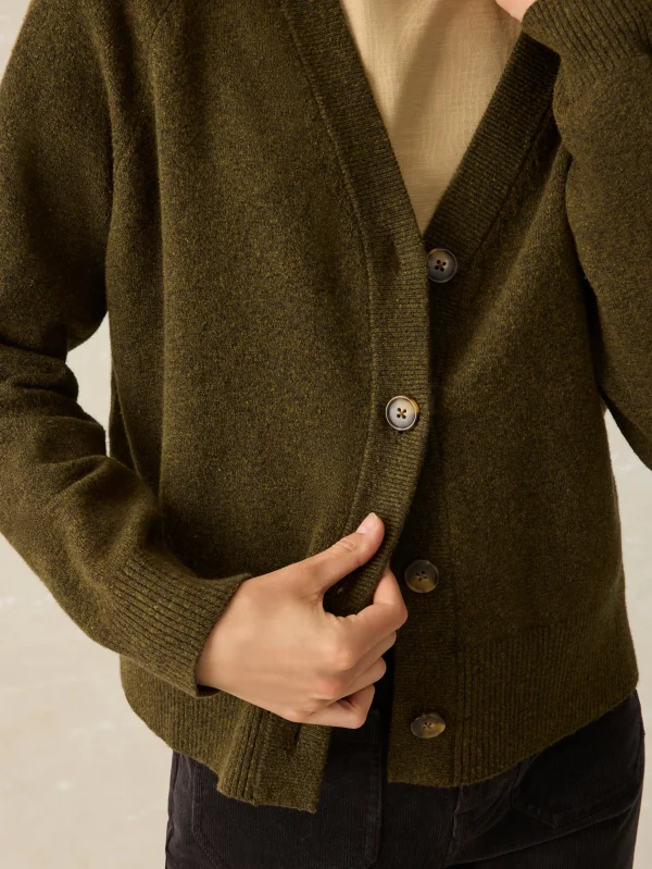 Jackson Cardigan - Olive Heather