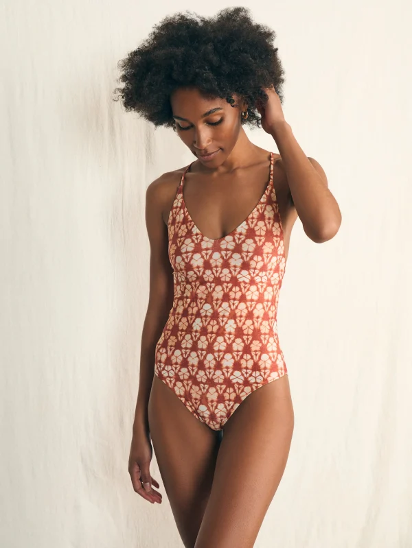 Kauai One Piece - Spiced Shibori Print