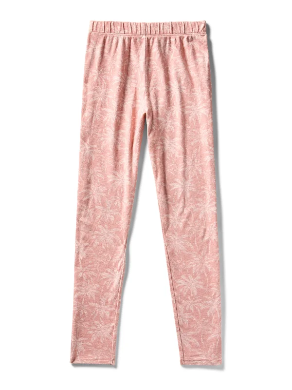 Kids Cloud Cotton Pajama Set - Rose Tropic Trees