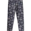 Kids Cloud Cotton Pajama Set - Navy Tropic Trees