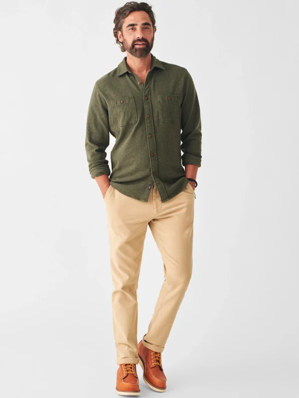 Knit Alpine Shirt - Olive Heather