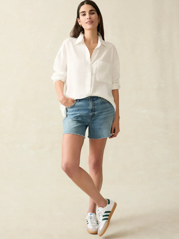 Laguna Linen Relaxed Shirt - White